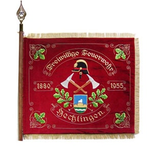 Fahnen gestickt für Vereine / Vereinsfahnen / Traditionsfahnen